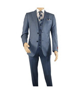 Men Suit BERLUSCONI Turkey 100% Italian Wool Super 180&#39;s 3pc Vested #Ber... - €306,90 EUR