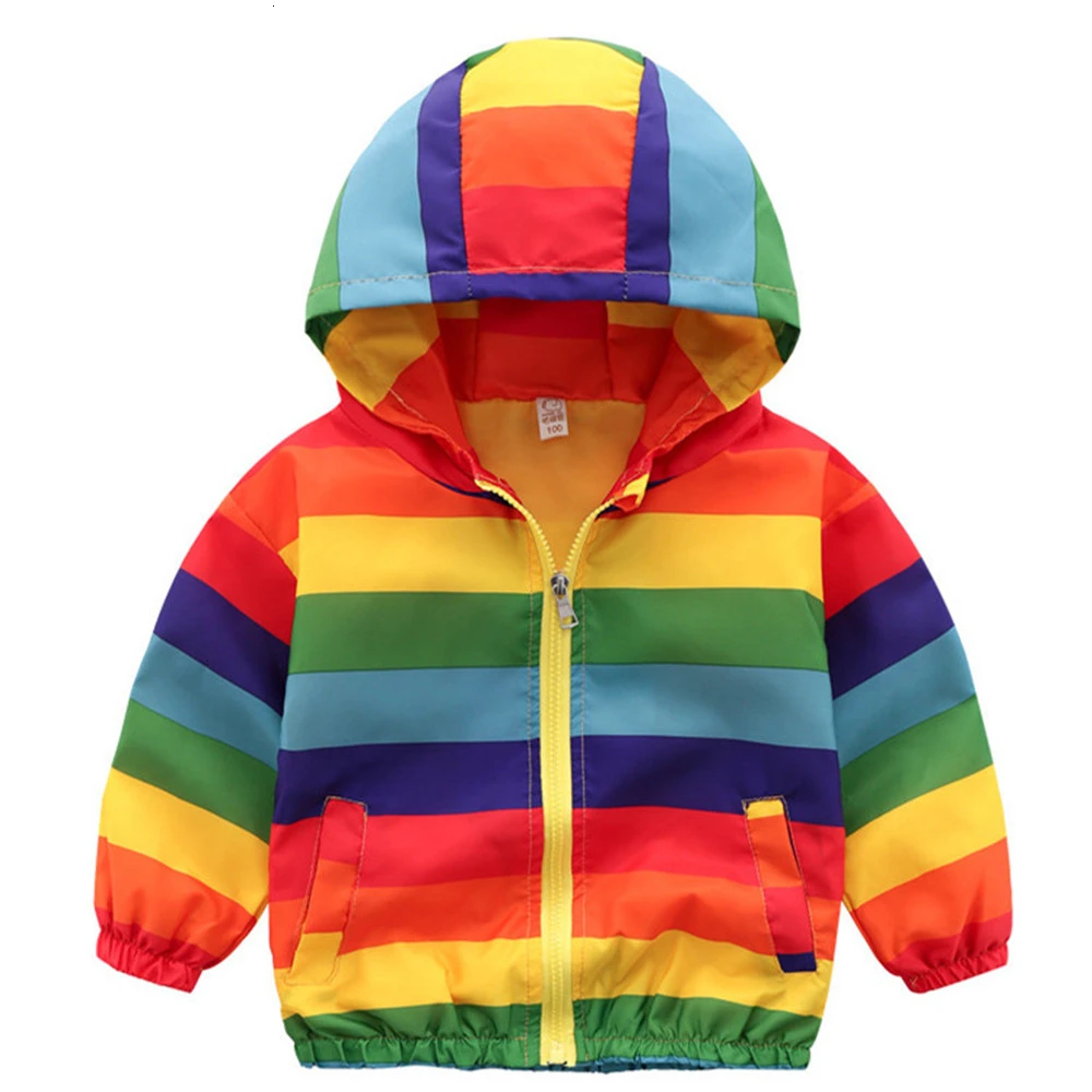 Baby Girls Boys Clothes Jackets Child Hooded Zipper Windbreaker Spring Kids Fash - £89.22 GBP