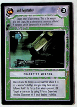 Jedi Lightsaber CCG Card - Star Wars Premier Set - Decipher - 1995 - £1.98 GBP