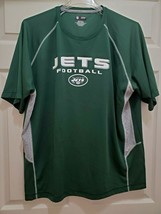 NFL Team Apparel Men&#39;s 2XL NY Jets Football Tshirt Green - $26.55