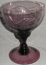 Waterford Crystal GREAT ROOM - JASMINE PEARL PATTERN Amethyst Water Goblet - $39.59
