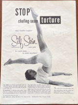 1953 Silf Skin Vintage Print Ad Stop Chafing-Seam Torture Girdle Adverti... - $14.45