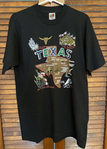 Six Flags Over Texas Single Stitch Black T-Shirt Large - $49.95