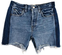We The Free Urban Outfitters 24 Bohemian Two Tone Blue Jean Cut Off Shorts - £18.33 GBP