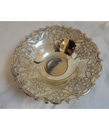 Holiday Imports, Inc. Silverplate Japan Made Floral Bowl Candy Dish Vintage - £7.43 GBP