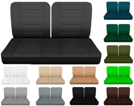 Car Seat covers Fits Ford F250 Truck 1978 to 1991 Front 50/50 top solid bottom - £62.94 GBP