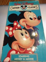 Walt Disney Cartoon Classics Darsteller Mickey &amp; Minnie Volume 6 VHS Sehr Selten - £14.86 GBP