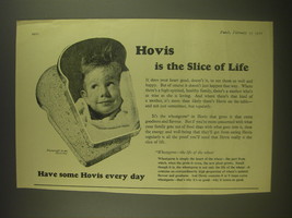 1955 Hovis Bread Ad - Hovis is the slice of life - £14.56 GBP