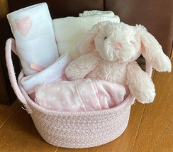 Rachel Rabbit Baby Gift Basket- Small - £38.71 GBP