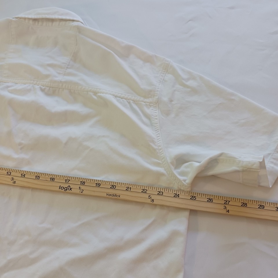 Wrangler Hero Comfortable Men's Cotton White Shirt Button Up Short Sleeve Size L Item image 8