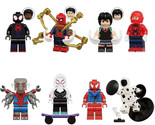 8Pcs Marvel Super Hero Minifigures Spiderman Gwen Miles Spot Mini Figure... - £15.33 GBP