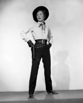 Barbara Stanwyck posing in western garb gun in holster 16x20 Poster - £15.66 GBP