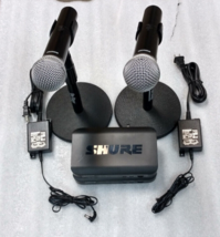 Lot of 2 Shure BLX4-H9 Microphone Receiver 512-542 MHz + 2x BLX2-H9 Microphone - £408.70 GBP
