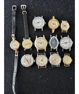 Lot Of 12 Vintage Ladies Gold Silver Tone Untested Mechanical Watches Pa... - $467.75 MXN