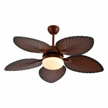 42&quot; Rustic Ceiling Fan With Light Kit Remote Control Led Indoor Lamp Chandelier - £155.06 GBP