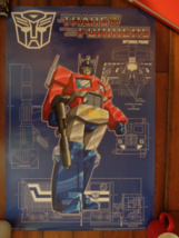 Transformers Optimus Prime vintage poster 2002 24&quot;x36&quot; - £20.25 GBP