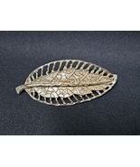 Vintage Gold Tone Leaf Hair Barrette Filigree Open Work Metal Clip Retro - €21,71 EUR Vintage Gold Tone Leaf Hair Barrette Filigree Open Work Metal Clip Retro - €21,71 EUR