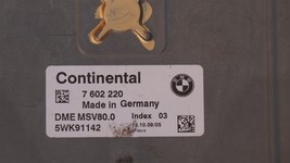 Bmw DME MSV80.0 Engine Control Module Computer Ecu Ecm Pcm 7602220 image 4