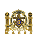 Masonic F&amp;AM Jacketback size digitized filled embroidery design Digital ... - $13.58 CAD