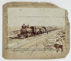 Antique Steam Engine Log Train Ed Hines Lumber Company Buffalo Grove Il Photo - £138.48 GBP