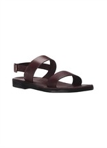 Jerusalem Sandals unisex - golan leather slingback flat sandal in Brown - £42.13 GBP