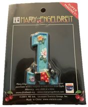 Mary Engelbreit Number 1 Super Magnet Initial Enesco Dog Puppy Flower - $10.10
