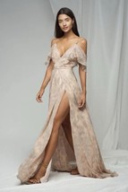 The Jetset Diaries Sublime Illusion Maxi Dress Blush Paisley Plunge Size... - $145.08