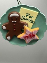 Ornament Hallmark Keepsake Cookies for Santa Gingerbread and Star QX4146 1986 - £5.43 GBP