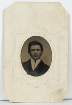 Tintype Young Man Wood &amp; Hillyard Family Winchester Baltimore Hagerstown WD8 - £15.19 GBP