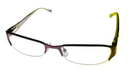 Lucky Brand Mens Eyeglass Rectangle Bottom Rimless Metal Purple Casey. 52mm - £35.96 GBP