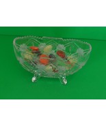 Crystal Footed Bowl/Cut Crystal Decorative - $19.80