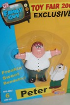 Family Guy NJ Croce Freakin&#39; Sweet Bendable Peter Toy Fair 1,372/2007 Se... - $29.69