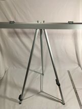 NEW SILVER LEIGHTWEIGHT ADJUSTABLE ALUMINIUM FLIP CHART PRESENTATION ART... - $17.99