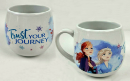 Frozen Elsa and Anna Coffee Mug Trust Your Journey Disney 2019 Frankford... - $11.99