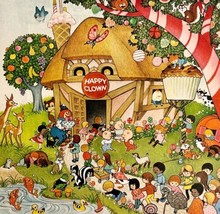 1972 Happy Clown Day Care Center Advertisement Life XL Vintage Metropolitan Life - £16.67 GBP