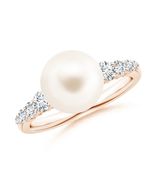 ANGARA Freshwater Pearl Ring for Women in 14K Solid Gold (Grade: AAA | 9mm) - $1,187.10