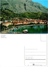 Croatia Split-Dalmatia Makarska Adriatic Sea City View Marina VTG Postcard - £7.36 GBP