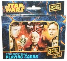 Star Wars Saga Playing Dual 2 Deck Cards - Prequel Classic Characters 2014 - £4.69 GBP