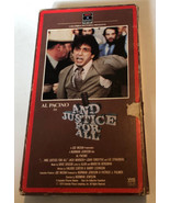 And Justice For All VHS Tape Al Pacino John Forsythe Jack Warden S1A - £9.61 GBP