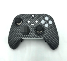 Custom Xbox Series X Elite Series 2 Controller  - Soft Touch Black Silver Carbon - £138.48 GBP