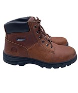 Skechers Workshire Steel Toe Work Safety Boots Leather Brown Mens Size 14 - £50.65 GBP