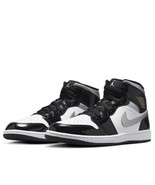 NEW Nike Air Jordan 1 Mid SE Black Silver White HV0789-010 Men’s Size 14 - $128.69