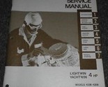 1972 Evinrude Lightwin Yachtwin 4HP 4 HP Boutique Service Manual Repair ... - $44.85