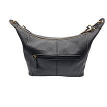 The Sak Women&#39;s Shoulder Bag Black Vegan Leather Zipper Pockets Medium - $23.99