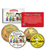 PEANUTS Charlie Brown SNOOPY *60 Years* DC Quarter &amp; JFK Half Dollar 2-C... - £9.56 GBP
