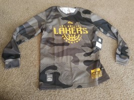 NWT Boys Official NBA LA Lakers Long Sleeve Camo Camouflage Long Sleeve ... - £14.89 GBP