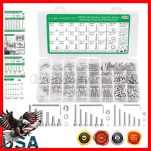 820PC Stainless Steel Screw Kit with Wrenches: Rust-Resistant Assortment - $333.08 MXN