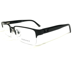 Versace Eyeglasses Frames MOD.1184 1261 Black Rectangular Half Rim 53-18... - $84.14