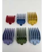 Set Of 6 Hair Clipper 1 3/4” Wide Guides Attachment Multicolor Sizes 1,3... - £7.49 GBP