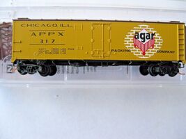 Micro-Trains Stock #05900556 Agar Packing Co 40&#39; Steel Ice Reefer N-Scale - $35.94 CAD